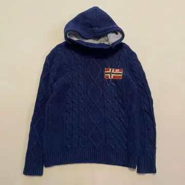 NAPAPIJRI 나파피리 남성용 사이즈 케이블 니트 스웨터 후드티