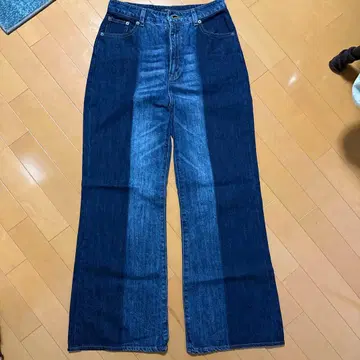 JEANASIS 패치워크 디자인 와이드 레그 데님 M 사이즈