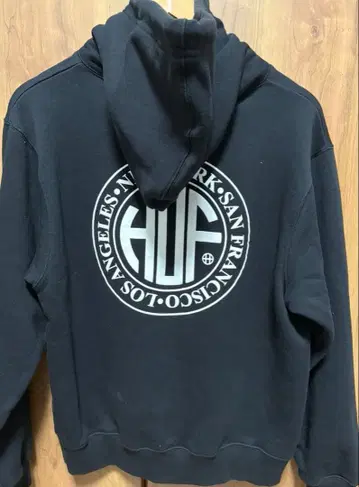 HUF 블랙 후드티 s