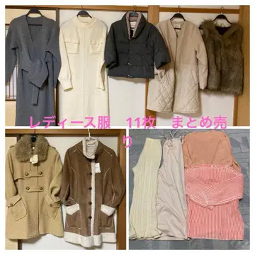 여성용 의류 11벌 (아우터 4벌 포함) 묶음 판매