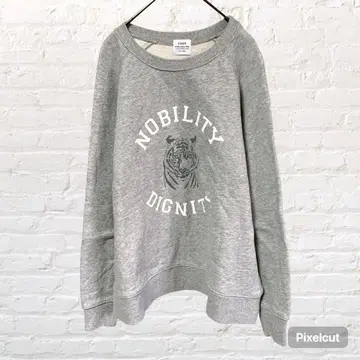 12270 coen 코엔 프린트 맨투맨 트레이닝복 속기모 그레이 L