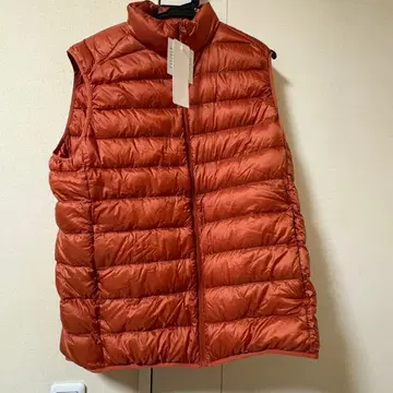 택 포함 UNIQLO 울트라 라이트 다운 베스트 XL 오렌지 주홍색