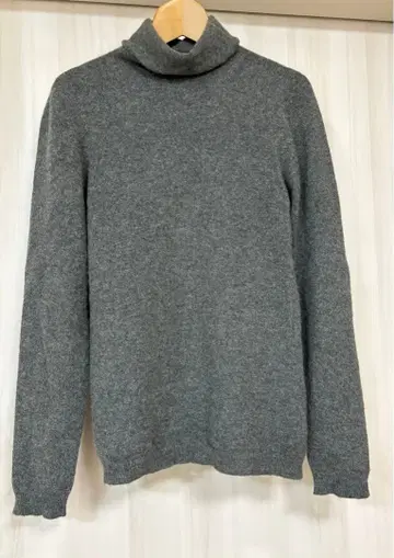 ROPE 캐시미어 100% 긴팔 니트 터틀넥 이탈리아제 그레이 M
