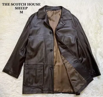 더 스카치 하우스 스카치 하우스 M 양가죽 하프 코트 브라운