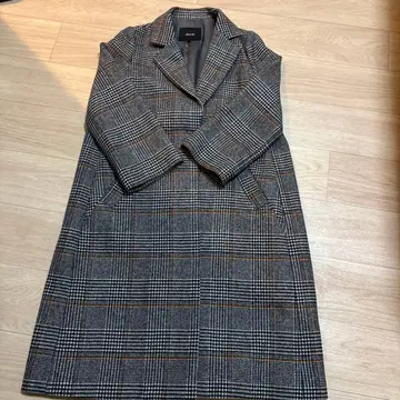 allureville 타탄 체크 코트 새상품급