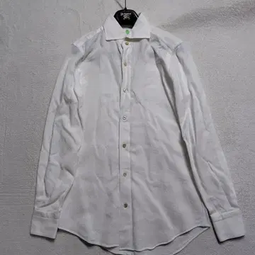 미사용에 가까운 현행 피나모레 시모네 코튼 셔츠 요철 이탈리아제