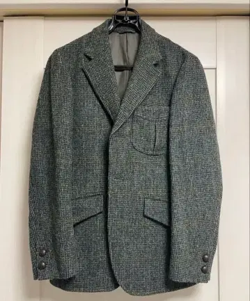 에디바우어 & 해리스 트위드 체크 무늬 자켓 S 사이즈