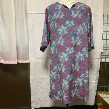 잎 줄기 오부 소매 튜닉