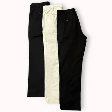 유니클로 슬림핏 치노 팬츠 3개 세트 블랙 블랙 내추럴