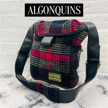 [ 레어 ] 아르곤킨 원 숄더백 트위드 가죽 체크 HYPE