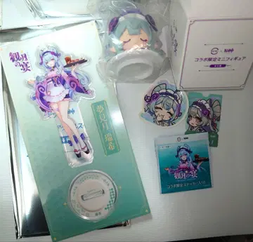 원신 x 스시로 콜라보 몽견월서희 4종 세트 아크릴 스탠드 피규어 스티커