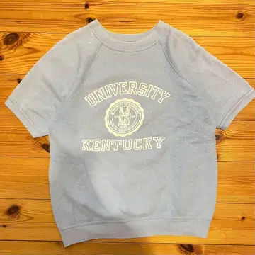 구제 의류 vintage 반팔 맨투맨 스카이블루