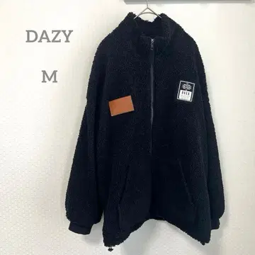 SHEIN DAZY 빅 보아 자켓 아우터 블랙 M