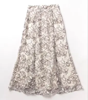 머큐리 듀오 플라워 프린트 플레어 스커트 S