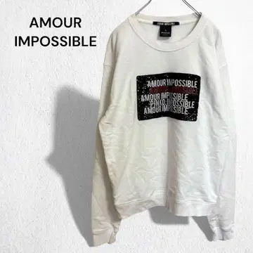 핑코 아모르 앙포시블 로고 맨투맨 트레이닝복 스팽글 M