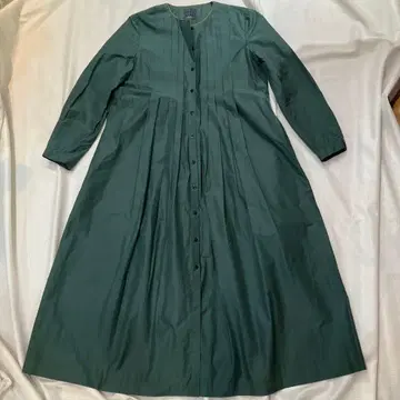 미나 페르호넨 다크 그린 롱 원피스