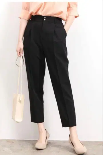 Vis 테이퍼드 팬츠 L 사이즈 블랙 BVS10230