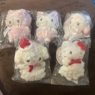 산리오 마스코트 홀더 5점 묶음 판매