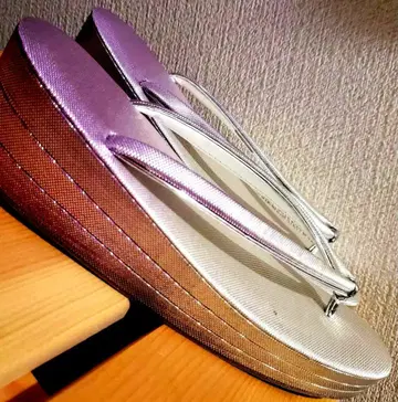 통굽 조리 실버 x 연보라 그라데이션