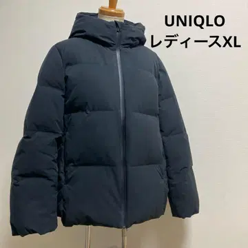 UNIQLO 후드 부착 블랙 다운 자켓 다운 자켓