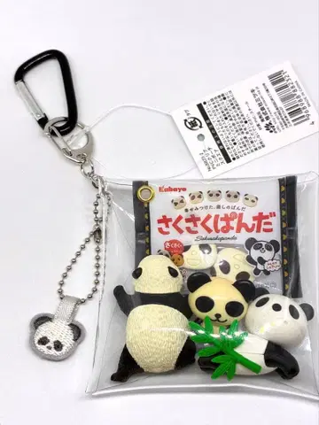 [팬더] [팬더] [팬더] 범벅 가챠 채운 파우치 사쿠사쿠 판다