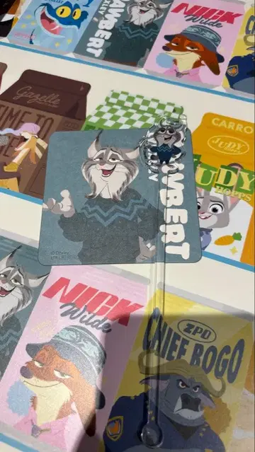 주토피아 카페 파우버트 마들러 코스터 세트