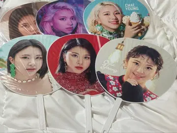 TWICE 채영 부채 세트