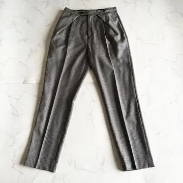 극미품 현행 택 최근 모델 드로어 체크 팬츠 바즈 아이 체크 무늬