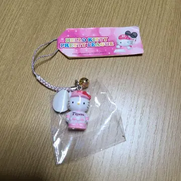 레어! 지역 한정 키티 프리티 리그 한신 타이거즈 핑크 스트랩