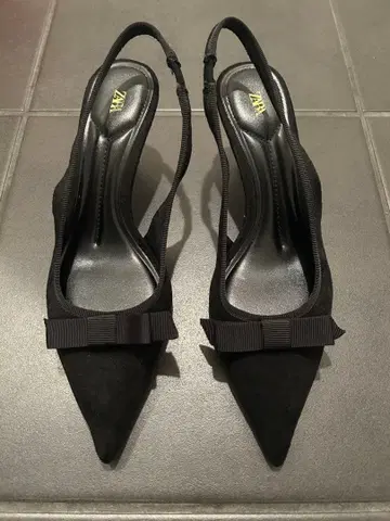 ZARA/리본 포함 패브릭 힐