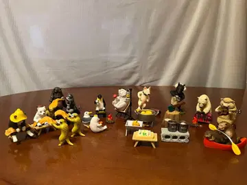 동물 캠핑 피규어 세트 캡슐 토이