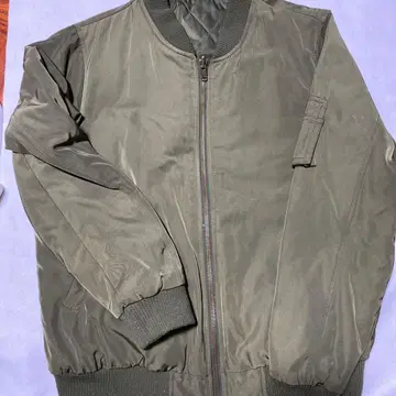 카키색 리버서블 MA-1 자켓