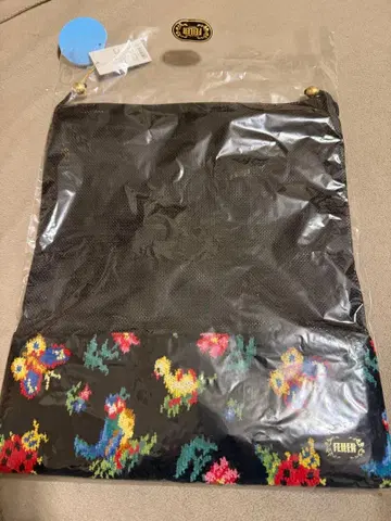 학교 FEILER 블랙 메쉬 토트 복조리