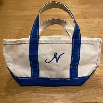 L.L.Bean 토트백 화이트/블루