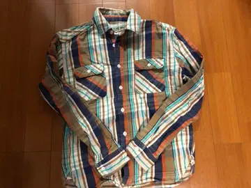 젤라토 플란넬 셔츠 유니온 워커즈 숏 기장 타입 XL