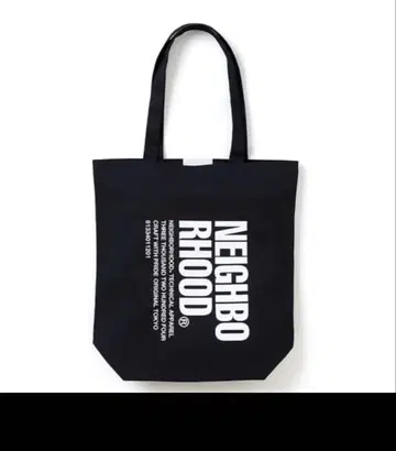 NEIGHBORHOOD LOGO PRINT TOTE BAG