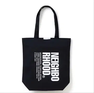 NEIGHBORHOOD LOGO PRINT TOTE BAG