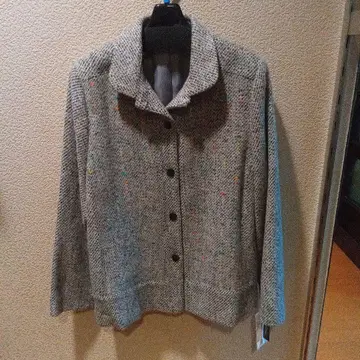 컬러풀 도트 니트 자켓 13호 미사용 새상품