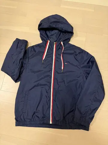 새상품급 TOMMY HILFIGER L 윈드 브레이커 블루종 후디