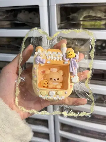 말랑말랑 투명 리락쿠마 스마트폰형 부드러운 스퀴즈