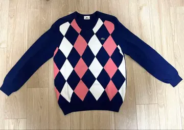 LACOSTE 아가일 무늬 스웨터 사이즈 3