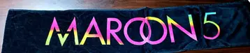 [ 새상품 미사용 ] Maroon5 타월 컬러풀 로고