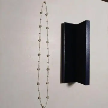 화이트 펄 목걸이 케이스 포함