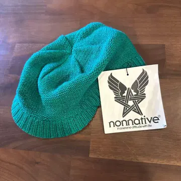 nonnative 그린 니트 모자 캡 타입