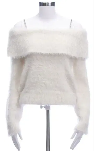 clear 오프숄더 니트탑