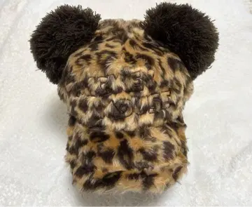 디즈니 레오파드 무늬 귀도리 패션 모자