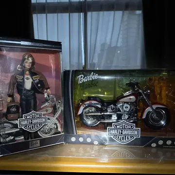 바비 바이커풍 자켓과 바이크 세트