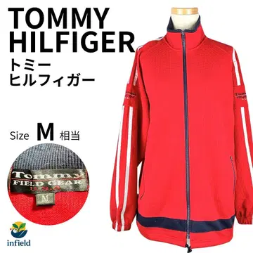 타미힐피거 TOMMY FIELD GEAR 저지 빨간색 M 가을