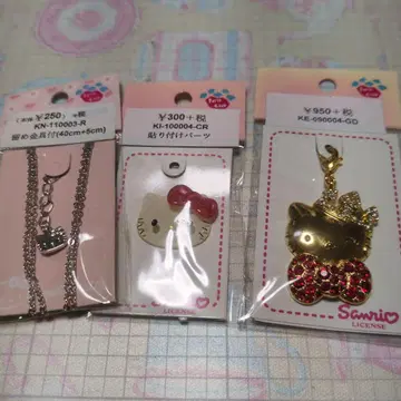 산리오 키티 스트랩 목걸이