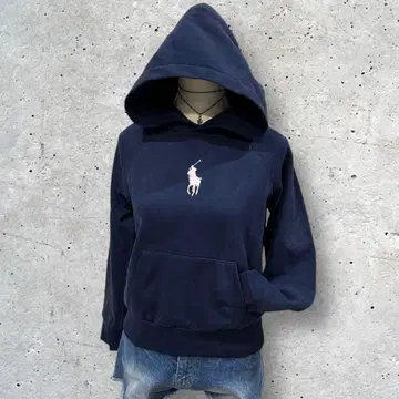 y2k 랄프 로렌 빅 포니 후드티 후디 헤이세이 갸루 네이비